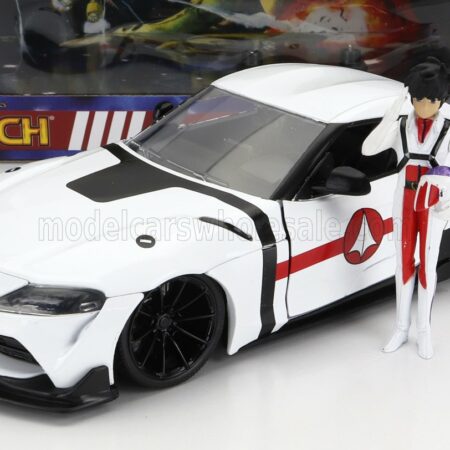 JADA 1/24 TOYOTA | SUPRA WITH RICK HUNTER FIGURE ROBOTECH 2020 | WHITE RED