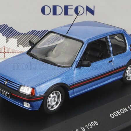 ODEON 1/43 PEUGEOT | 205 GTi 1.9 1988 | LIGHT BLUE MET