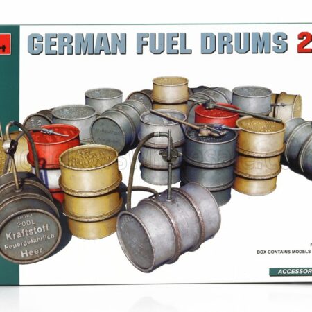 MINIART 1/48 ACCESSORIES | GERMAN GASOLINE FUEL DRUMS 200 LITRE | /