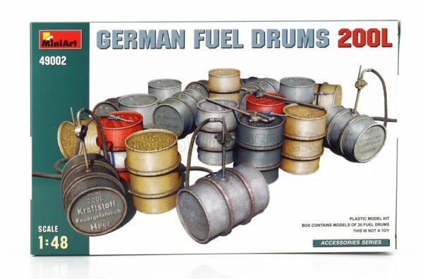 MINIART 1/48 ACCESSORIES | GERMAN GASOLINE FUEL DRUMS 200 LITRE | /