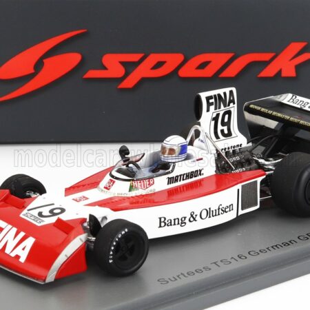 SPARK-MODEL 1/43 SURTEES | F1  TS16 N 19 GERMAN GP 1974 J.MASS | RED WHITE