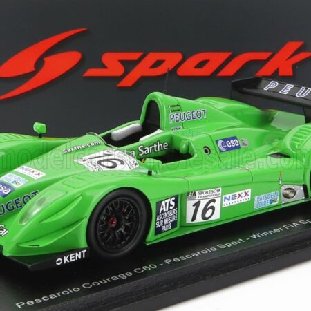 SPARK-MODEL 1/43 COURAGE | C60 TEAM PESCAROLO SPORT N 16 WINNER FIA SPORTSCAR ESTORIL 2003 J.C.BOUILLON - S.SARRAZIN | GREEN