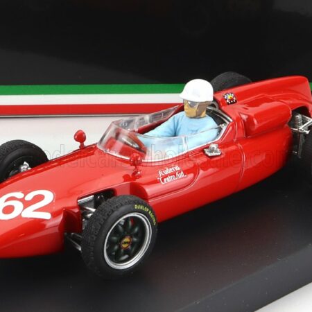 BRUMM 1/43 COOPER | F1  T53 MASERATI N 62 ITALY GP 1961 L.BANDINI - WITH DRIVER FIGURE | RED