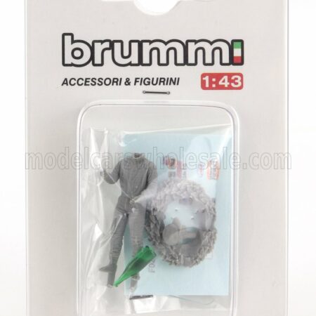 BRUMM 1/43 FIGURES | F1  KIT DRIVER GILLES VILLENEUVE FERRARI WINNER GP 1981 | /