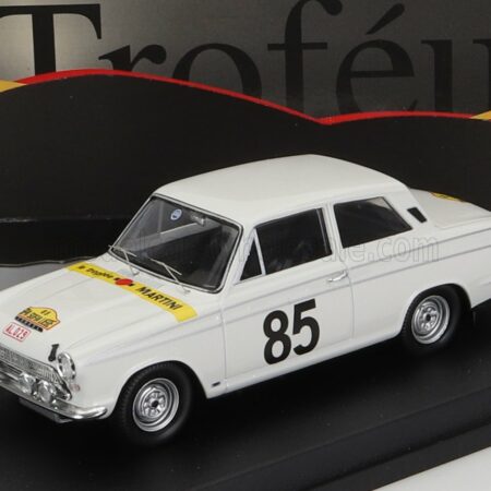 TROFEU 1/43 FORD ENGLAND | LOTUS CORTINA GT N 85 RALLY SPA-SOFIA-LIEGE 1964 G.STAEPELAERE - E.MEEUWISSEN | WHITE