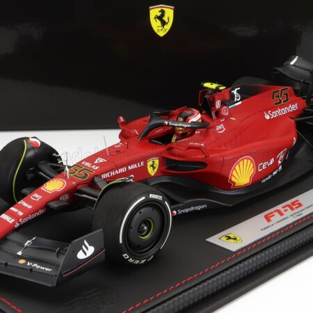 BBR-MODELS 1/18 FERRARI | F1-75 TEAM SCUDERIA FERRARI N 55 AUSTRALIAN GP 2022 CARLOS SAINZ - CON VETRINA - WITH SHOWCASE | RED