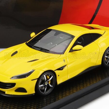 BBR-MODELS 1/43 FERRARI | PORTOFINO M (MODIFICATA) SPIDER CLOSED ROOF 2020 | GIALLO MODENA - YELLOW