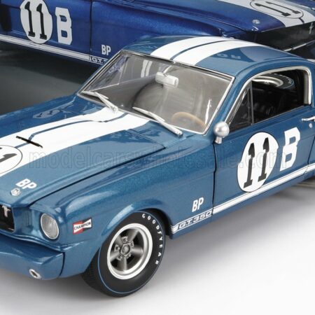 ACME-MODELS 1/18 FORD USA | MUSTANG GT350R N 11B RACING COUPE 1965 MARK DONOHUE | BLUE WHITE