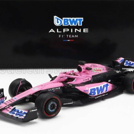 SPARK-MODEL 1/64 ALPINE | F1  A523 TEAM BWT ALPINE N 31 SEASON 2023 ESTEBAN OCON | PINK BLUE