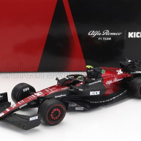 SPARK-MODEL 1/64 ALFA ROMEO | F1  C43 TEAM STAKE N 24 SEASON 2023 GUANYU ZHOU | BLACK RED