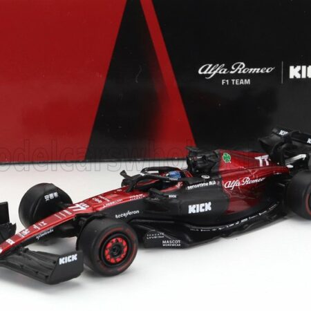 SPARK-MODEL 1/64 ALFA ROMEO | F1  C43 TEAM STAKE N 77 SEASON 2023 VALTTERI BOTTAS | BLACK RED