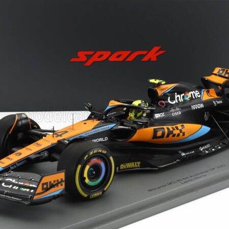 SPARK-MODEL 1/18 McLAREN | F1  MCL60 TEAM McLAREN N 4 AUSTRALIAN GP 2023 LANDO NORRIS | ORANGE BLACK BLUE