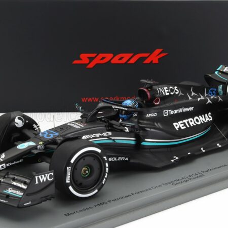 SPARK-MODEL 1/18 MERCEDES GP | F1 W14 TEAM MERCEDES-AMG PETRONAS FORMULA ONE N 63 SEASON 2023 GEORGE RUSSEL | MATT BLACK