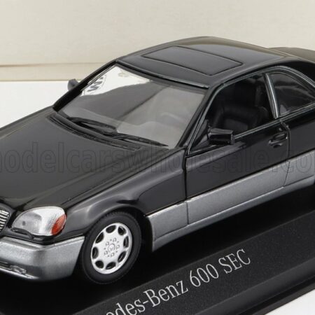 MINICHAMPS 1/43 MERCEDES BENZ | S-CLASS 600SEC (C140) 1992 | BLACK