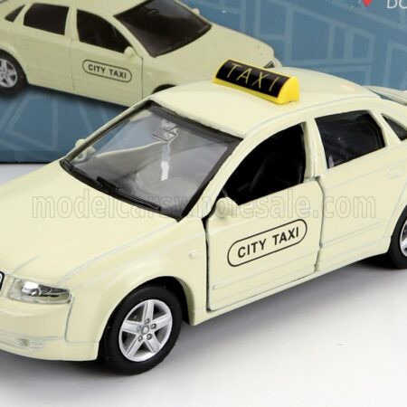 WELLY 1/38 AUDI | A4 TAXI BERLINO GERMANY 2004 - DAMAGE CARD BOX | CREAM