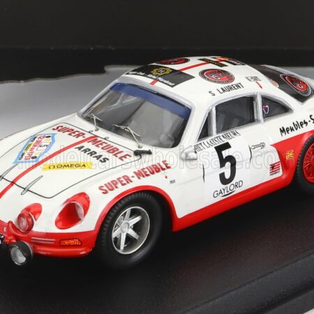 TROFEU 1/43 RENAULT | ALPINE A110 N 5 2nd RALLY YPRES 1973 S.LAURENT - P.HAMMELRATH | WHITE RED