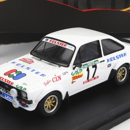 TROFEU 1/43 FORD ENGLAND | ESCORT MKII (night version) N 17 RALLY PORTUGAL 1983 J.P.BORGES - R.BEVILACQUA | WHITE