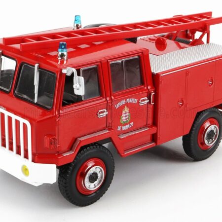 EDICOLA 1/43 BERLIET | FF 4x4 TANKER TRUCK 1971 - FIRE ENGINE - VIGILI DEL FUOCO - FEUERWEHR | RED WHITE SILVER