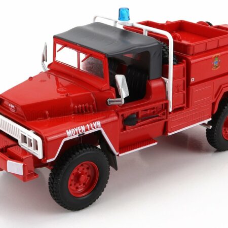 EDICOLA 1/43 ACMAT | TPK 4x4 TANKER TRUCK 1985 - FIRE ENGINE - VIGILI DEL FUOCO - FEUERWEHR | RED WHITE GREY