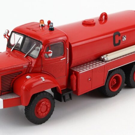 EDICOLA 1/43 BERLIET | GBC 34 TANKER TRUCK 1964 - FIRE ENGINE - VIGILI DEL FUOCO - FEUERWEHR | RED