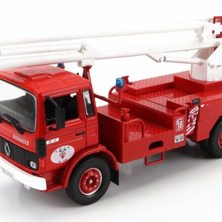 EDICOLA 1/43 RENAULT | JP11 TRUCK SCALA CESTELLO 1977 - FIRE ENGINE - VIGILI DEL FUOCO - FEUERWEHR | RED WHITE