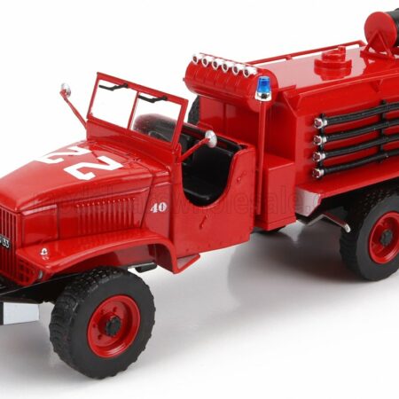 EDICOLA 1/43 GMC | CCKW 353 TANKER TRUCK 1960 - FIRE ENGINE - VIGILI DEL FUOCO - FEUERWEHR | RED