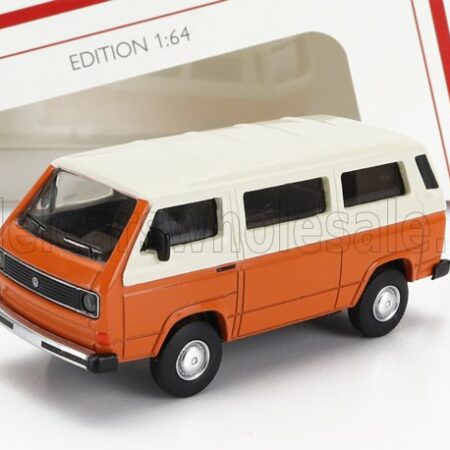 SCHUCO 1/64 VOLKSWAGEN | T3 MINIBUS LEXUS 1979 | ORANGE WHITE