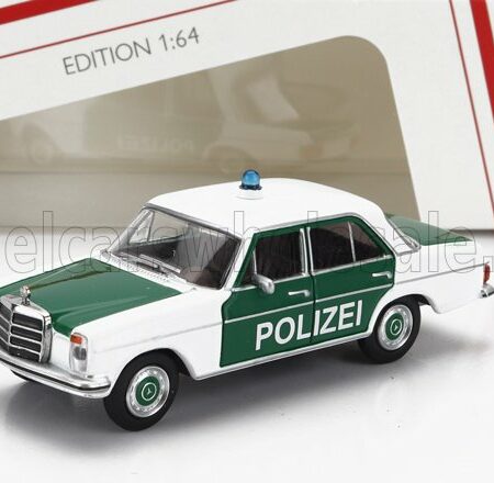 SCHUCO 1/64 MERCEDES BENZ | 200/8 POLIZEI 1972 | GREEN WHITE