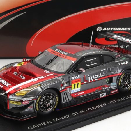 SPARK-MODEL 1/43 NISSAN | GT-R TEAM GAINER TANAX N 11 GT300 SUPER GT 2022 H.YASUDA - K.ISHIKAWA | RED GREY