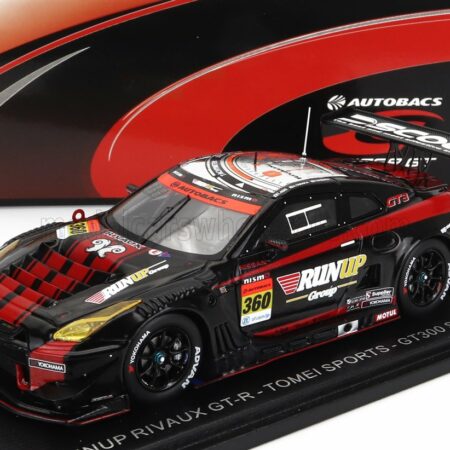 SPARK-MODEL 1/43 NISSAN | GT-R TEAM RUNUP RIVAUX TOMEI SPORTS N 360 GT300 SUPER GT 2022 T.AOKI - A.TANAKA | BLACK RED