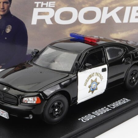 GREENLIGHT 1/43 DODGE | CHARGER COUPE CALIFORNIA HIGHWAY PATROL 2006 - THE ROOKIE | BLACK WHITE