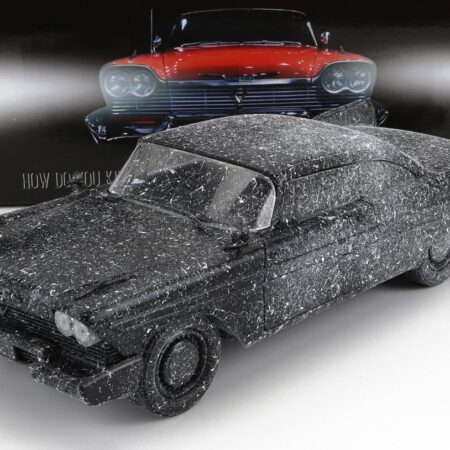 GREENLIGHT 1/24 PLYMOUTH | FURY 2-DOOR 1958 - SCORCHED VERSION - CHRISTINE LA MACCHINA INFERNALE | BLACK