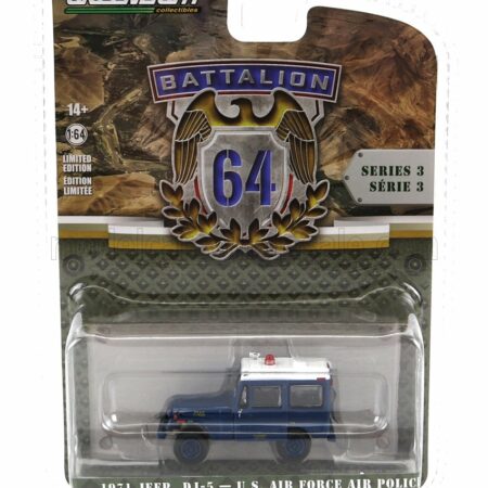 GREENLIGHT 1/64 JEEP | DJ-5 U.S. AIR FORCE POLICE 1971 | BLUE WHITE