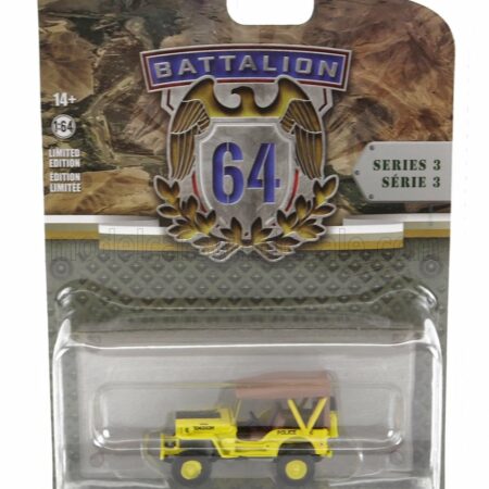 GREENLIGHT 1/64 JEEP | WILLYS MB 545th MILITARY POLICE COMPANY 1949 | YELLOW