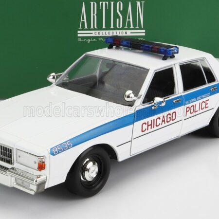 GREENLIGHT 1/18 CHEVROLET | CAPRICE CHICAGO POLICE DEPARTMENT 1989 | WHITE