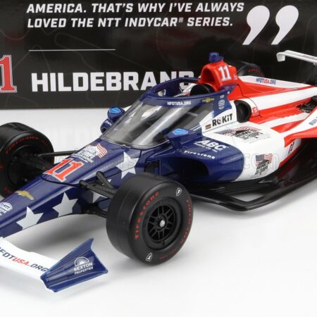 GREENLIGHT 1/18 CHEVROLET | TEAM A.J.FOYT ENTERPRISES RACING N 11 WINNER INDIANAPOLIS INDY 500 INDYCAR SERIES 2022 J.R.HILDEBRAND | BLUE WHITE RED