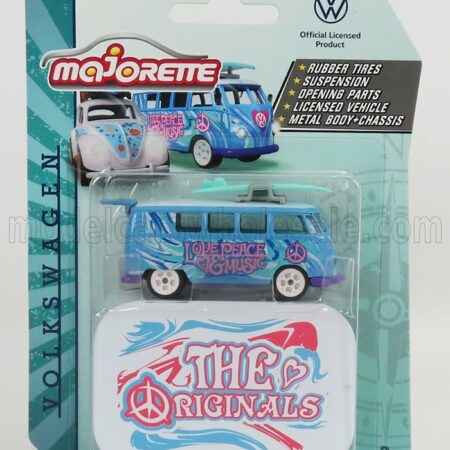 MAJORETTE 1/64 VOLKSWAGEN | T1 MINIBUS 1962 | LIGHT BLUE