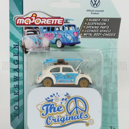 MAJORETTE 1/64 VOLKSWAGEN | BEETLE KAFER MAGGIOLINO 1959 | WHITE LIGHT BLUE