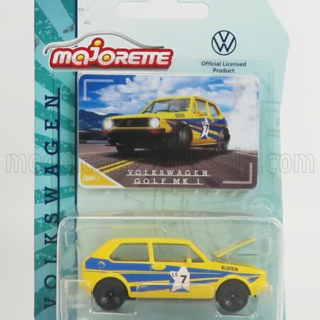 MAJORETTE 1/64 VOLKSWAGEN | GOLF MKI GTi N 7 RACING 1976 | YELLOW BLUE