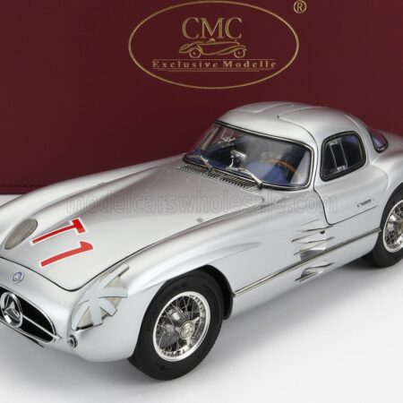 CMC 1/18 MERCEDES BENZ | 300 SLR COUPE N T1 RAC TOURIST TROPHY 1955 | SILVER