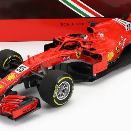 BBR-MODELS 1/18 FERRARI | F1  SF71H N 55 TEST FIORANO ITALY 2018 CARLOS SAINZ | RED