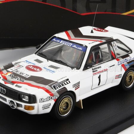 TROFEU 1/43 AUDI | QUATTRO SPORT N 1 RALLY MANX 1984 H.MIKKOLA - A.HERTZ | WHITE