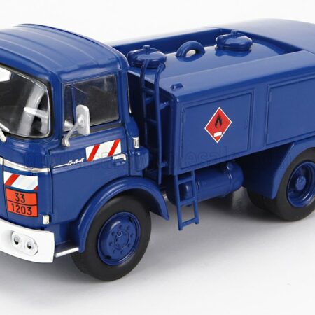 EDICOLA 1/43 BERLIET | GAK 5R TANKER TRUCK FUEL AVITAILLEUR GENDARMERIE POLICE 2-ASSI 1969 | BLUE