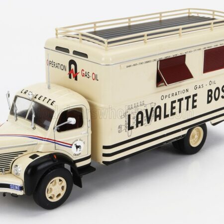 EDICOLA 1/43 BERLIET | GLC6 VERSION II TRUCK OPERATION GAS OIL LAVALETTE BOSH 2-ASSI 1969 | CREAM