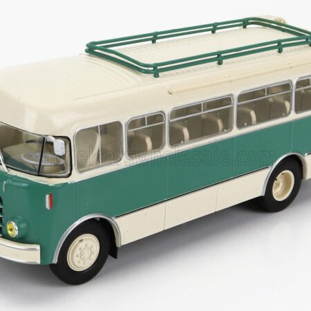 EDICOLA 1/43 BERLIET | PLA AUTOBUS 2-ASSI 1955 | CREAM GREEN