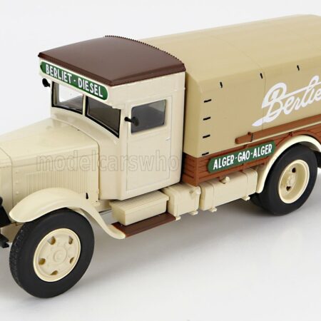 EDICOLA 1/43 BERLIET | GVL 28 TRUCK DIESEL TELONATO ALGER-GAO-ALGER 2-ASSI 1932 | CREAM