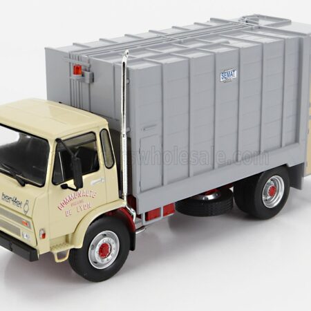 EDICOLA 1/43 BERLIET | GC 190BN TRUCK TRASPORTO RACCOLTA RIFIUTI URBANI 2-ASSI 1982 | YELLOW GREY