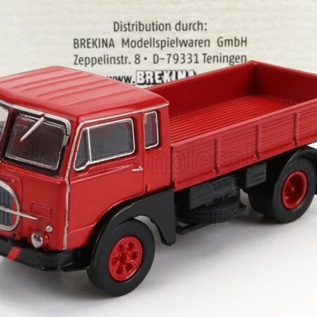 BREKINA PLAST 1/87 FIAT | 642 TRUCK PIANALE 1962 | RED BLACK