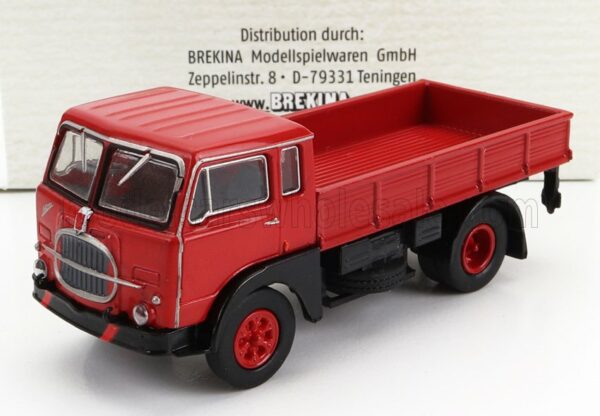 BREKINA PLAST 1/87 FIAT | 642 TRUCK PIANALE 1962 | RED BLACK