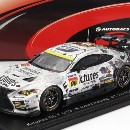 SPARK-MODEL 1/43 LEXUS | RC F GT3 TEAM K-TUNES RACING N 96 GT300 CLASS SUPER GT 2023 M.NITTA - S.TAKAGI | WHITE SILVER